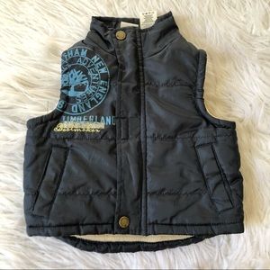 Timberland navy winter vest, 6-9 months